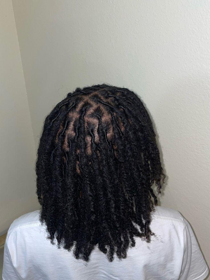 Rectangle Part Locs, Medium Loc Parts, Different Sized Locs, Small 4c Locs, C Shaped Loc Parts, Medium Interlocked Locs, Locs Natural Hair Short, Square Part Locs, Locs Hair Products