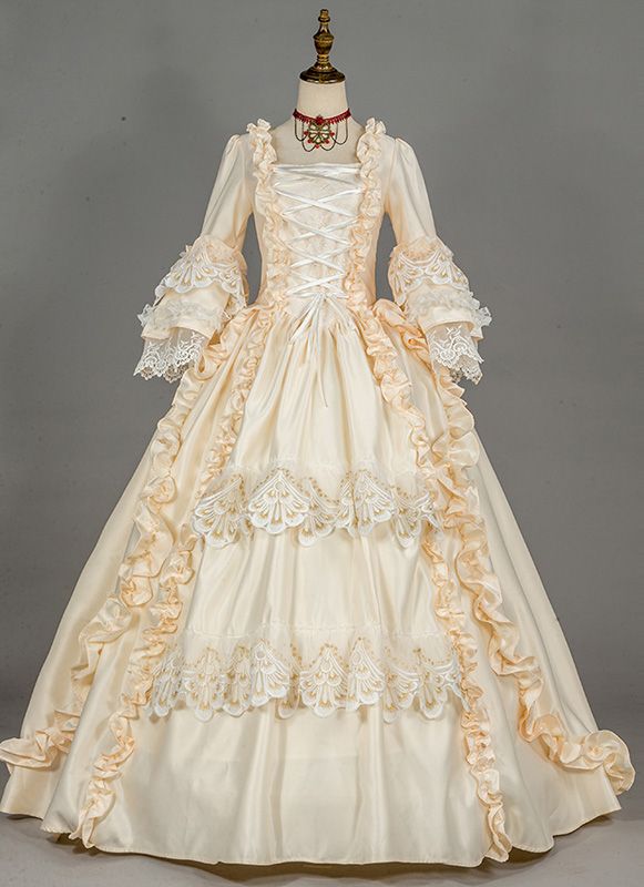 Buy high quality Champagne Marie Antoinette Renaissance Fairy Princess Dress Colonial Ball Gown Period Dress Theatrical Costume at low price.Shop for Renaissance Dresses,Ballgowns,Historical Dresses,Marie Antoinette Dresses online. Full Sleeve Dresses, 1800 Dresses, Victorian Dress Gown, 1800s Dresses, Victorian Ball Gowns, Marie Antoinette Dresses, Fairy Princess Dress, Gaun Abad Pertengahan, 1800's Dress