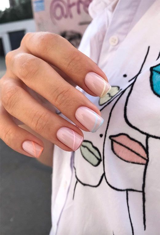 Unghie Sfumate, Subtle Nails, Long Nail Designs, Minimal Nails, Short Acrylic Nails Designs, Fire Nails, Dream Nails, Chic Nails, Pretty Acrylic Nails