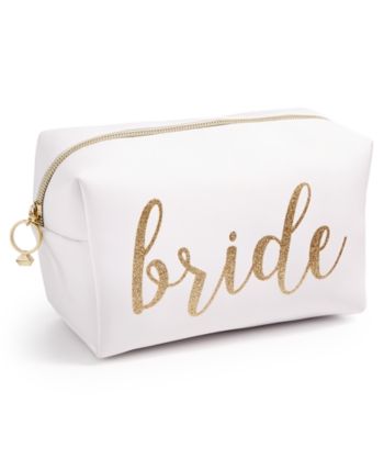 Celebrate Shop Bride Cosmetic Case - White Creative Bridal Shower Gifts, Let Your Hair Down, Bachelorette Gifts, Mens Gift Sets, Bridal Shower Gifts, Cosmetic Case, Baby Clothes Shops, Beauty Essentials, Bride Gifts