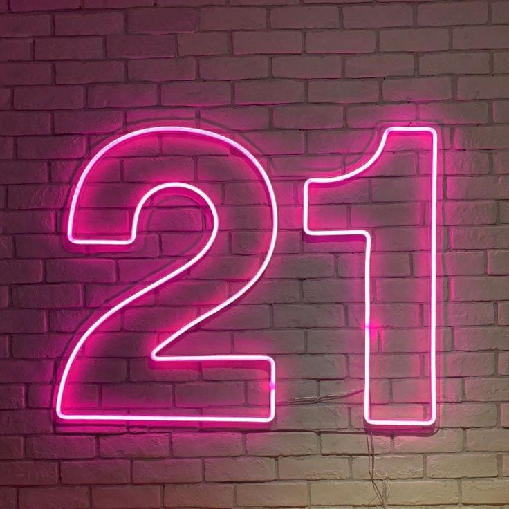 19 Tall Light up Numbers Neon Sign With Acrylic Plate - Etsy | Neon ...