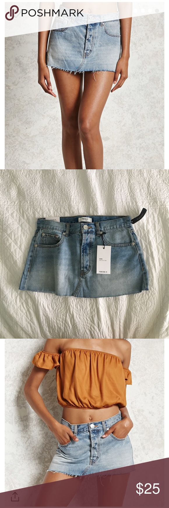 Forever 21 Denim Skirt | Skirts, Denim skirt, Classic denim