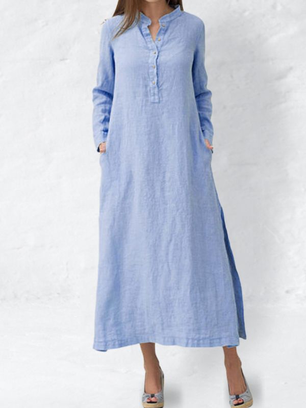 Long Sleeve Denim Dress, Long Kurti, Long Kurti Designs, Long Shirt Dress, Side Split, Knitted Blankets, Long Shirt, Kurti Designs, Denim Dress