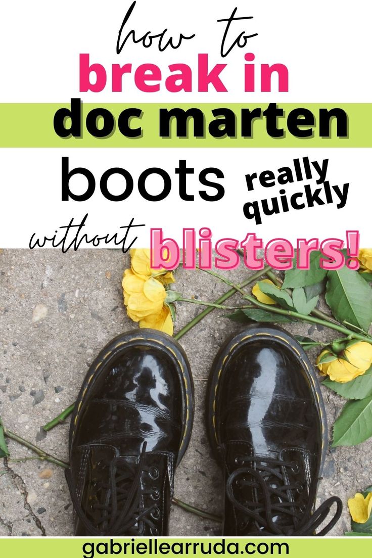 how to break in doc martens boots painlessly and quickly Outfit With Low Doc Martens, How To Tie Dr Martens Boots, Lacing Doc Martens, Which Doc Martens To Buy, Patent Leather Doc Martens Outfit, How To Make Doc Martens Comfortable, How To Take Care Of Doc Martens, Cool Ways To Lace Doc Martens, How To Wear Dr Martens Boots