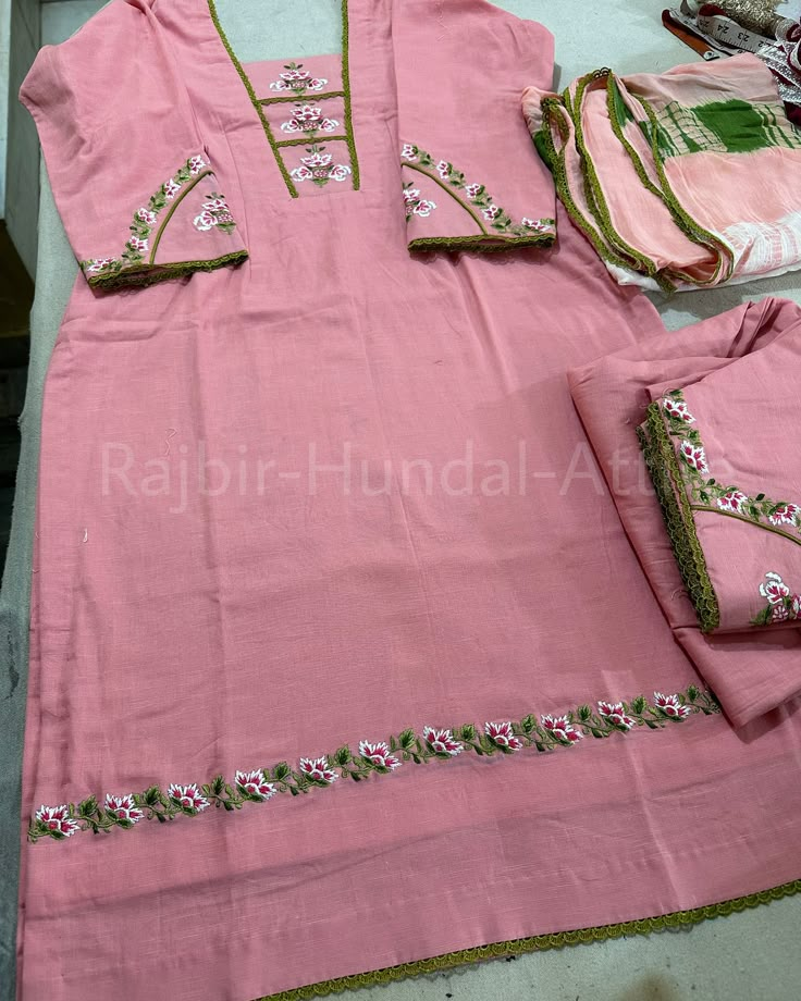 Machine embroidered designs… Customise your favourite design in any other colour. 9467508996 is our only contact number. . #rajbirhundalattire #rajbirhundaldesigns #designersuits4u #machinework #machineworksuit Kurti Handwork Design, Back Neck Design For Suit, Work Design For Suits, Punjabi Embroidery Suits, Patch Work Embroidery Design On Suits, Embroidery Designs For Suits, Machine Work, Pink Suit Embroidery Designs, Hand Embroidery Suits Design