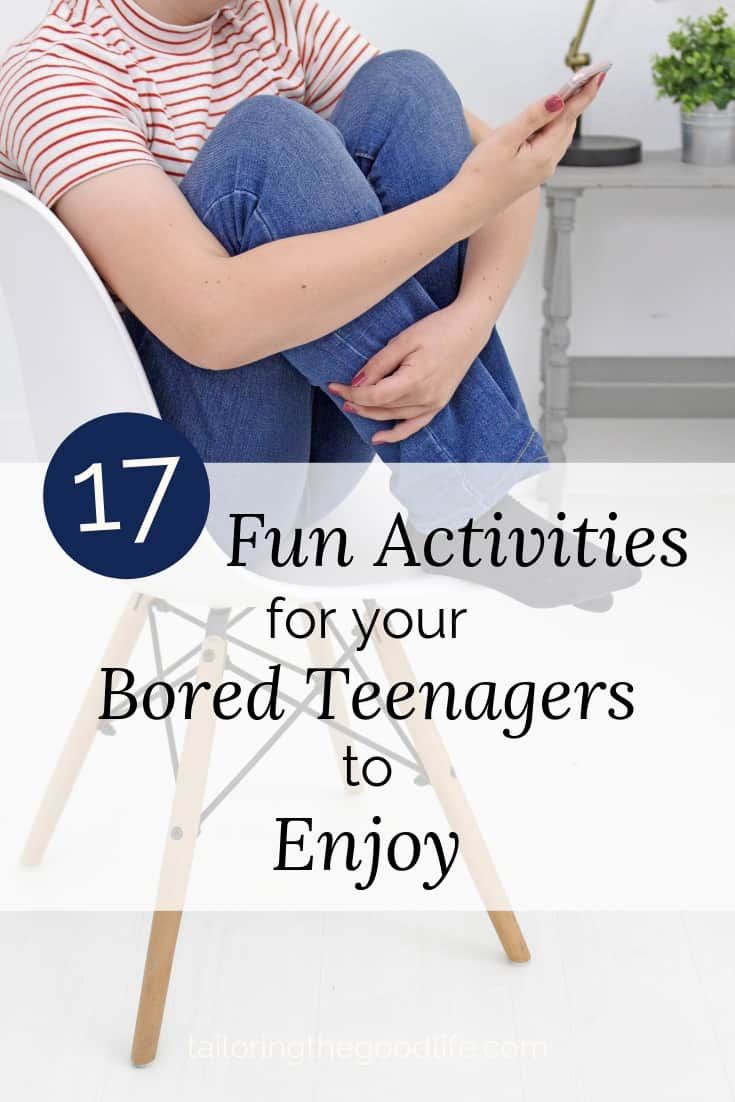 Although teenagers are on their phones a lot, they get bored sometimes too. Here you can find 17 fun activities for your teenagers to enjoy. Non-seasonal. Raising Teenagers Humor, Teenager Activities, Bored Jar, Raising Teenagers, Toddler Behavior, Raising Girls, Activities For Teens, Bonding Activities, Boring Life