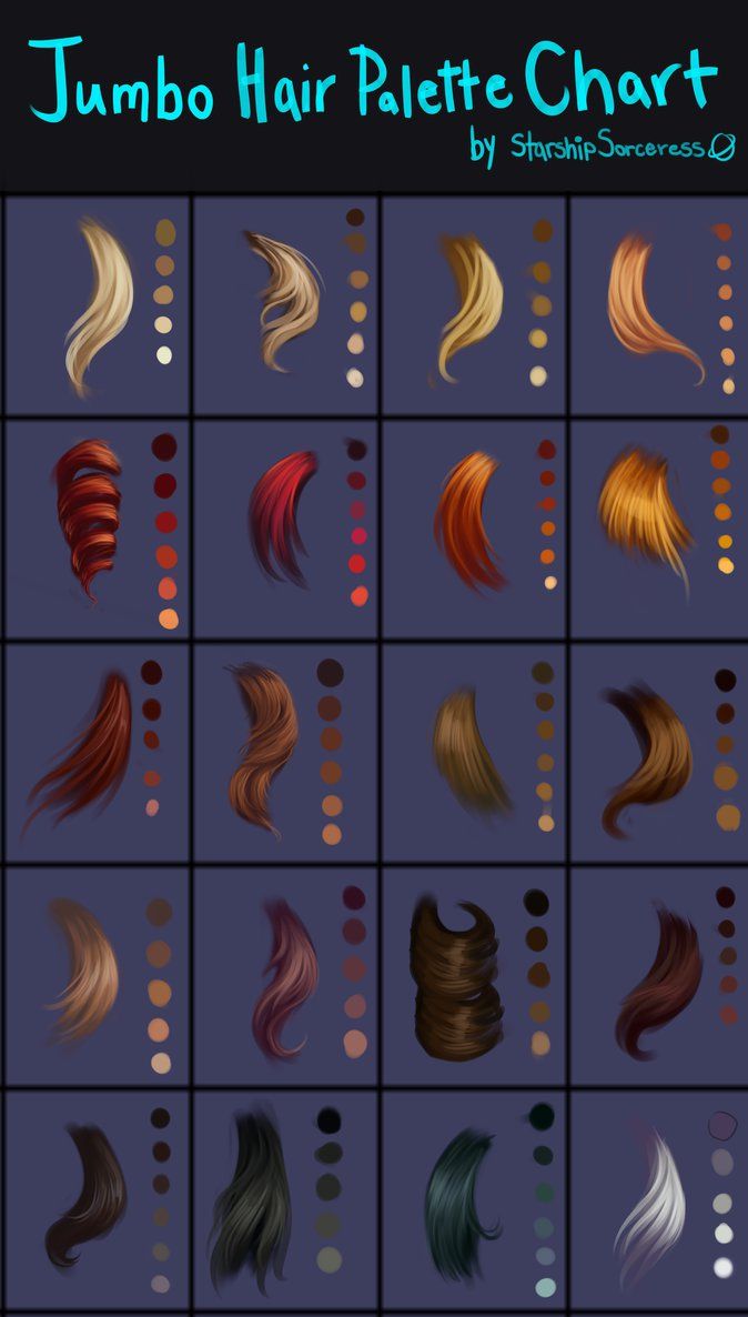 the different types of hair that you can use to create your own hairstyles