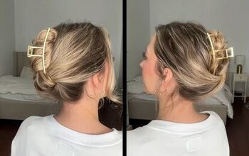 This is a guide to using u-shaped hair pins. Learn how to create different French pin hairstyles with this simple step-by-step hair tutorial. Christmas Hairdos, Banana Clip Hairstyles, Bun Hairdo, Braid Hack, Fixing Short Hair, Hair Clip Tutorial, Scarf Bun, Velcro Hair Rollers, Fine Hair Updo