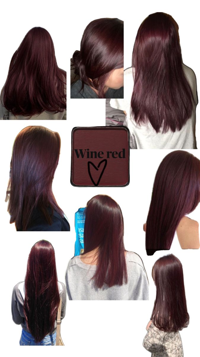 Wine Hair Color, Wine Red Hair, Red Hair Inspo, Wine Hair, Cherry Hair, Hair Inspiration Long, Hair Tint, Red Shades, Hair Streaks