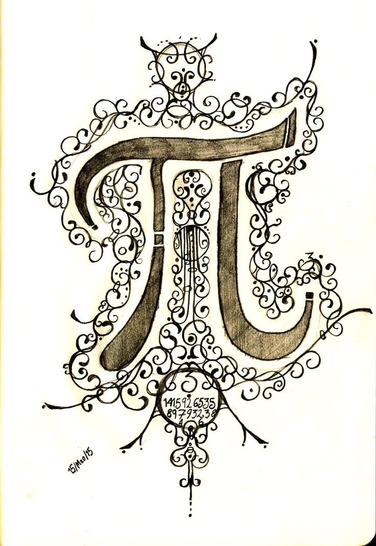 a drawing of the pi symbol