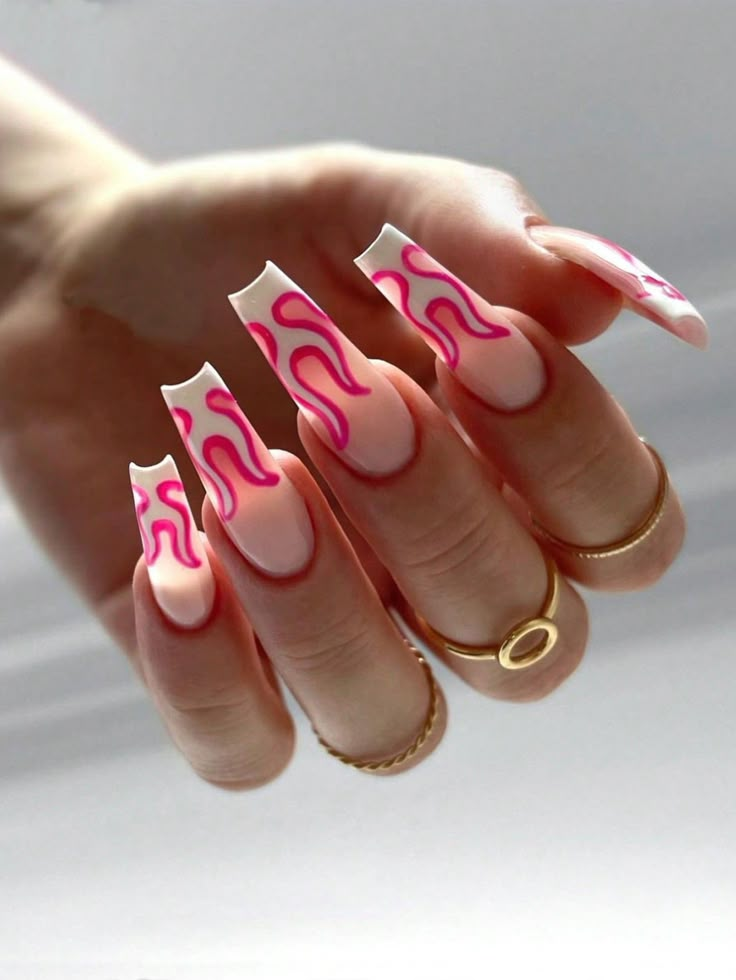 Pink  Collar    Color Nails Embellished   Nail,Hand & Foot Care Ballerina Rose, Nail Whitening, Coffin Press On Nails, Nail Art Set, Long Acrylic Nails Coffin, Latest Nail Art, Nail Forms, Fake Nail, Festival Nails