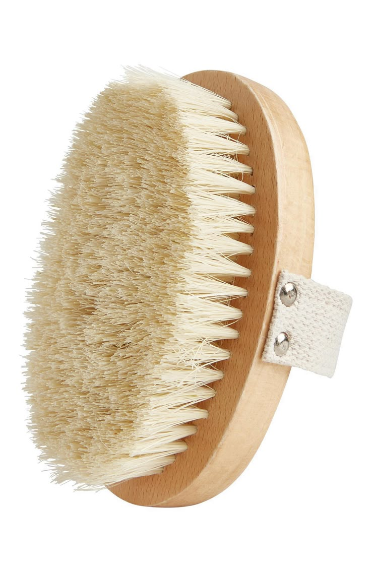 What it is: A bristle brush with a wood base for dry brushing exfoliation.Who it's for: All skin types.What it does: This brush helps sweep away dead skin cells and awaken your senses. Its plant-based sisal fibers buff away the old, prepping skin for optimal hydration.How to use: Use on dry skin. Starting at your feet, brush upward toward your heart in small, gentle strokes. Tap the brush after use to remove debris. Wash the bristles once per week with warm, soapy water, rinse well and air-dry w Scrub Corpo, Body Brush, Hair Rinse, Body Hair Removal, Dry Brush, Skin Prep, Gentle Exfoliator, Body Brushing, Body Hair