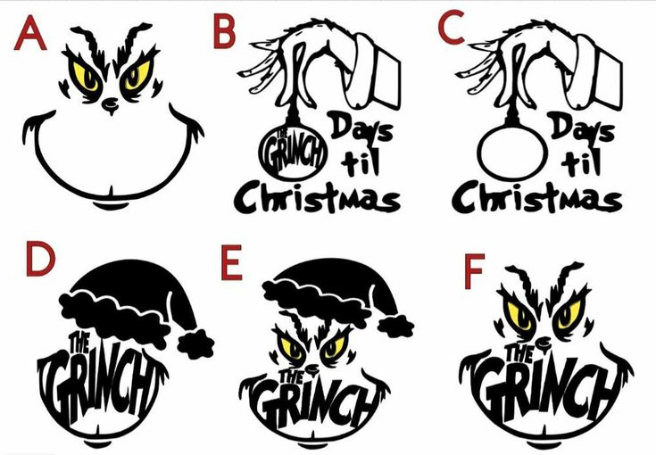 The Grinch Face Christmas Vinyl Decal Sticke Grinch F - vrogue.co