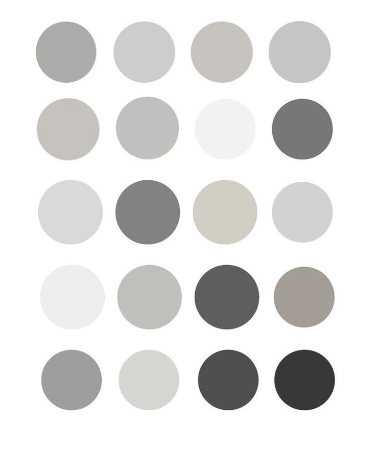 the different shades of gray and white are shown in this image, with one half - circle