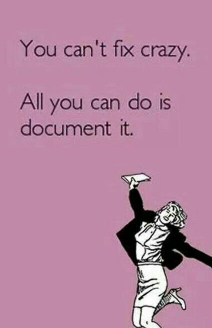 a woman jumping up into the air with her arms in the air and text that says, you can't fix crazy all you can do is document it