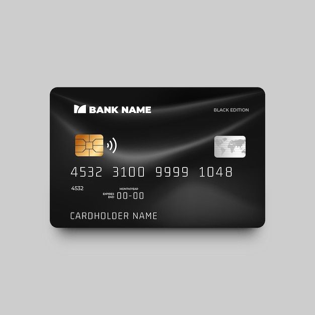 a black bank card with the name and number on it