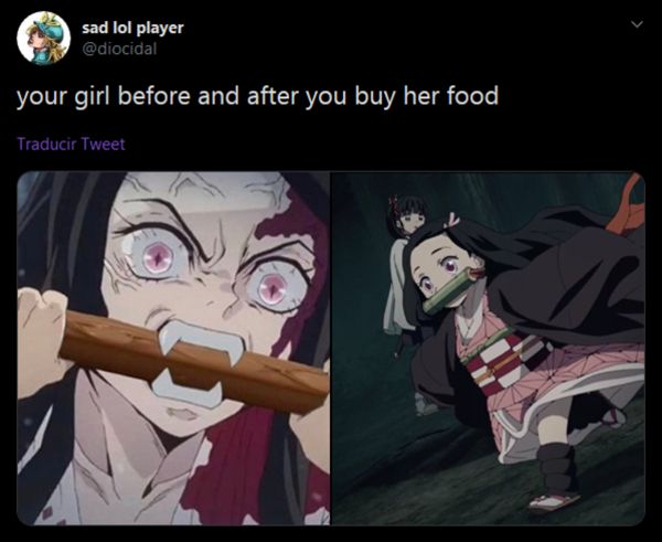 I can hear this meme | Demon Slayer: Kimetsu no Yaiba | Know Your Meme Fuuny Memes, Food Pic, Funny Memes About Girls, Slayer Meme, Girl Memes, Anime Jokes, Anime Pictures, Anime Memes Funny, Anime Meme