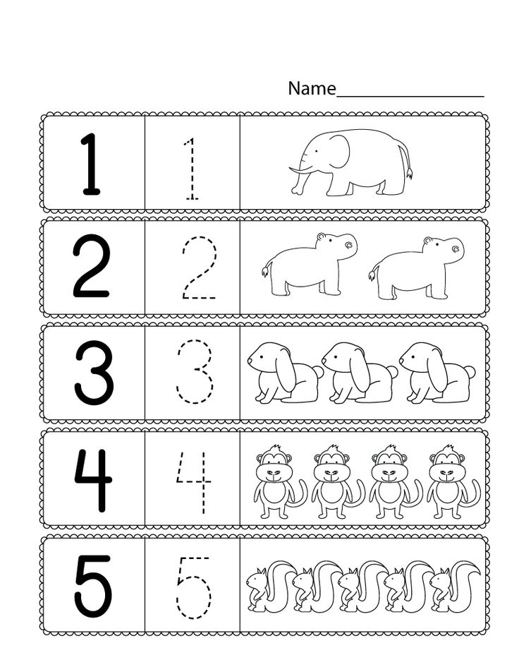 the worksheet for preschool to learn numbers and counting with pictures on it, including elephants