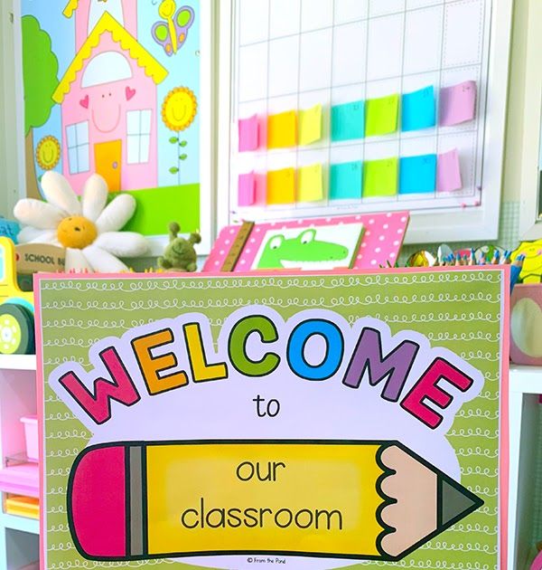 there is a sign that says welcome to our classroom