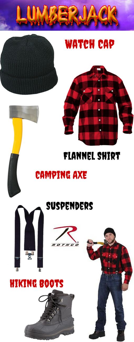 an image of lumber clothing and accessories