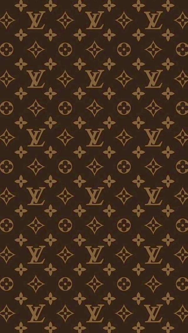 the louis vuitton wallpaper is brown and tan