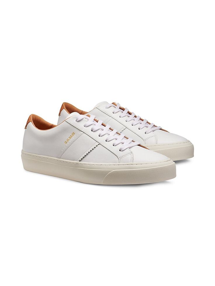 Leather Upper Round Toe Lace-Up Vamp Lining: Leather Rubber Sole Spot Clean Imported Size True To Size. Center Core - M Core Shoes > Saks Off 5th. G.h. Bass. Color: White. Size: 11.5. Leather Sneakers For Everyday Fall Use, White Leather Sneakers With Leather Footbed, Classic White Sneakers With Leather Lining, Classic Sneakers With Leather Footbed And Swift Leather, White Leather Sneakers With Leather Lining, Leather Sneakers For Everyday, Everyday Leather Sneakers, Sneakers Veja, G H