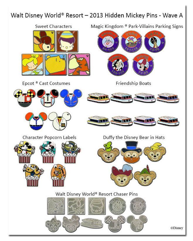 the disney world resort pin set is displayed on an iphone screen