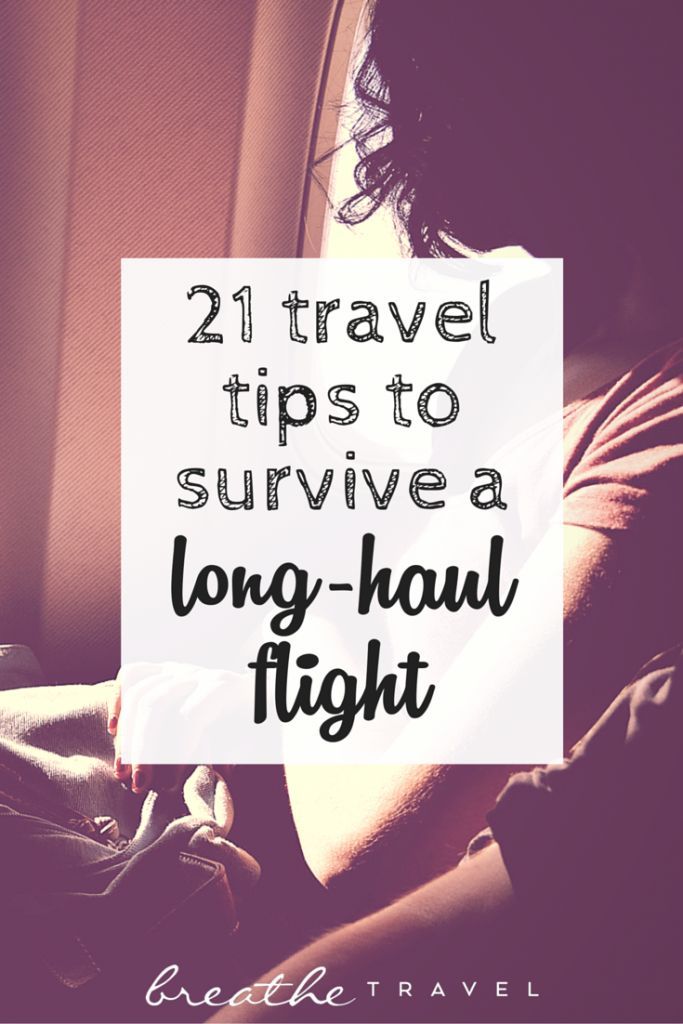 a woman sitting in an airplane seat with the words 21 travel tips to survive a long - haul flight