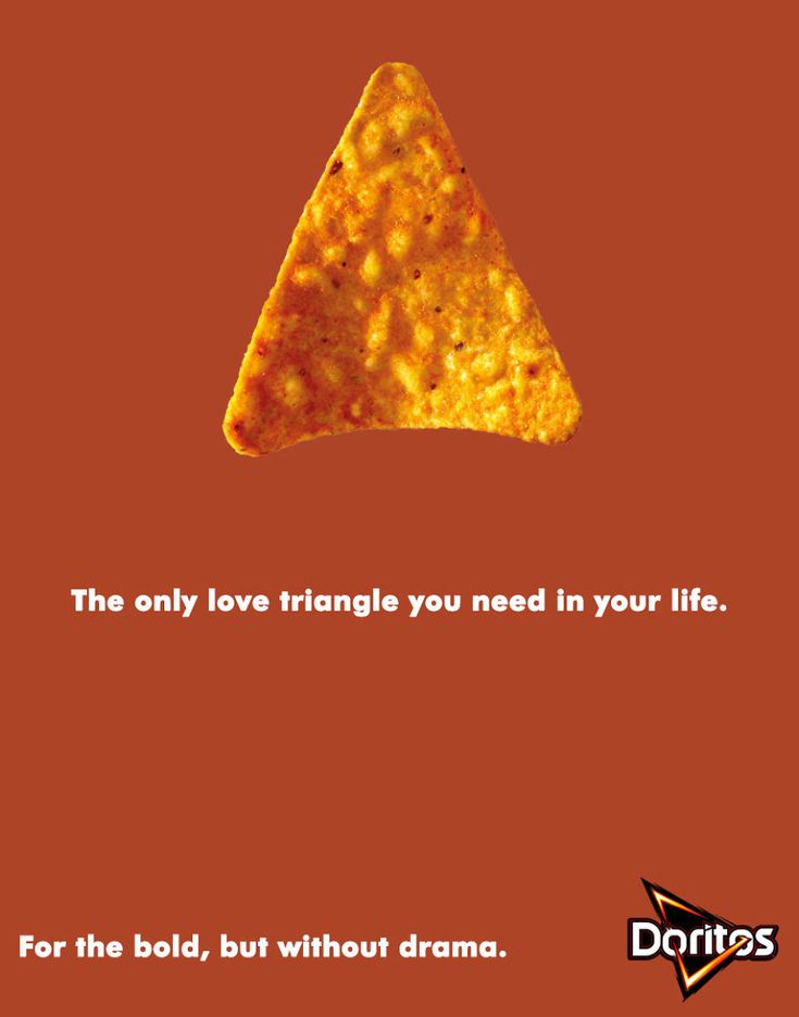 a piece of pizza that is on top of a red background with the words, the only love triangle you need in your life for the bud, but without drama