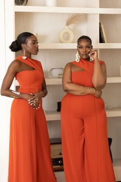 Jumpsuit Styles For Ladies, Jumpsuit Styles, Classy Jumpsuit, Orange Jumpsuit, Chic Dress Classy, Classy Dress Outfits, Classy Casual Outfits, Fashion Mistakes, Jumpsuit Fashion