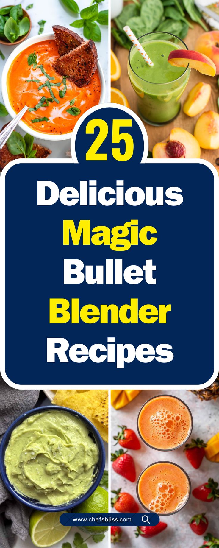 25+ Delicious Magic Bullet Blender Recipes to Try Today! – ChefsBliss Bullet Blender Recipes, Hamilton Beach Personal Blender Recipes, Ninja Professional Plus Blender Recipes, Cooking Blender Recipes, Nutri Bullet Recipes, Magic Bullet Recipes Healthy, Blender Recipes Dinner, Magic Bullet Smoothie Recipes, Magic Bullet Smoothies