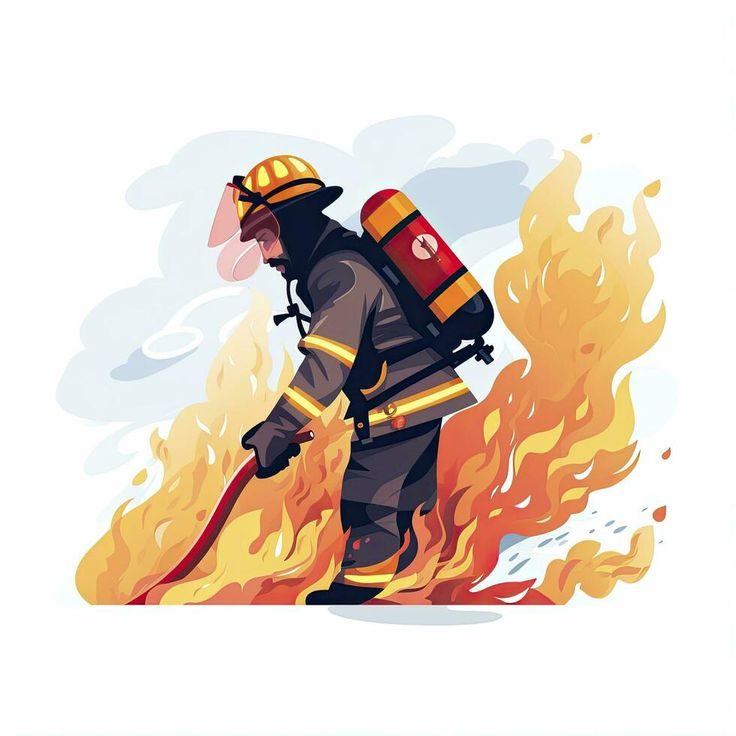 AI generated Minimalist UI illustration of a firefighter extinguishing a fire in a flat illustration style on a white background Firefighter Illustration, Flat Illustration Style, Ui Illustration, Illustration Style, Youtube Banners, Logo Banners, Nature Backgrounds, Heart With Arrow, Flat Illustration