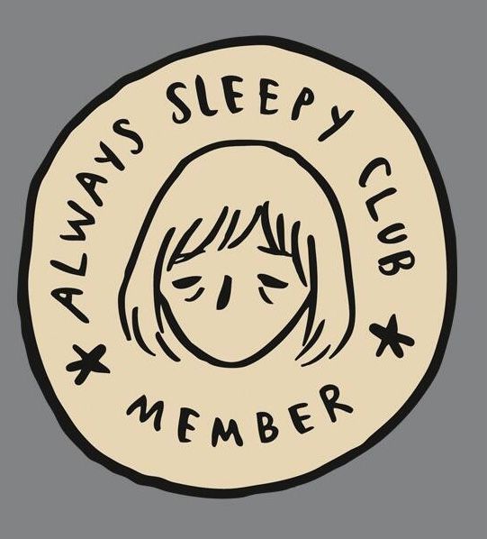 the logo for always sleepy club member