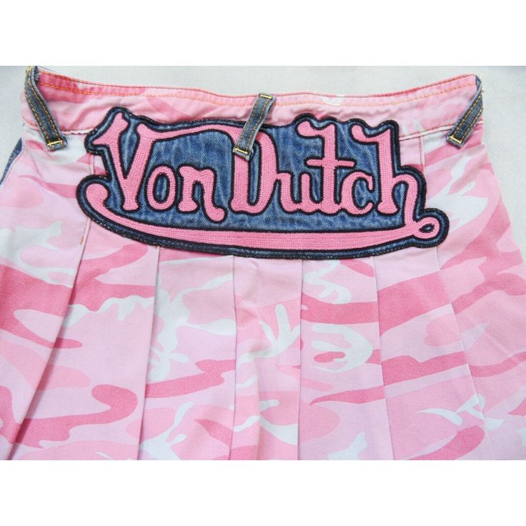 Now Available Pink Denim Von Dutch “Reversible” Camo Skirt! It’s Camo On One Side And Denim On The Other. Nwot! This Is So Rare! Literally Doesn’t Exist Anywhere Else! Von Dutch Skirt, Von Dutch Outfit, Black Polka Dot Skirt, Punk Fashion Diy, Plaid Pleated Mini Skirt, Blue Maxi Skirt, Camo Skirt, Womens Mini Skirts, Dutch Baby