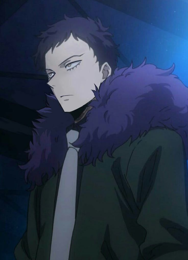 an anime character wearing a coat and tie