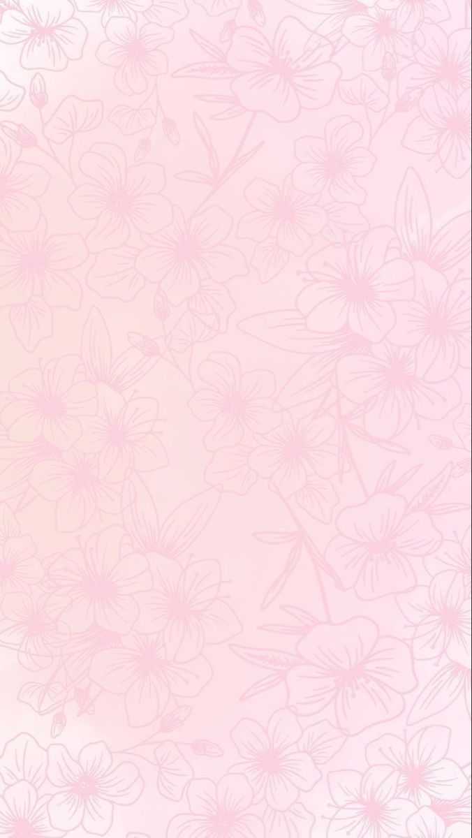 a pink and white background with flowers on the bottom right corner, in shades of light pink