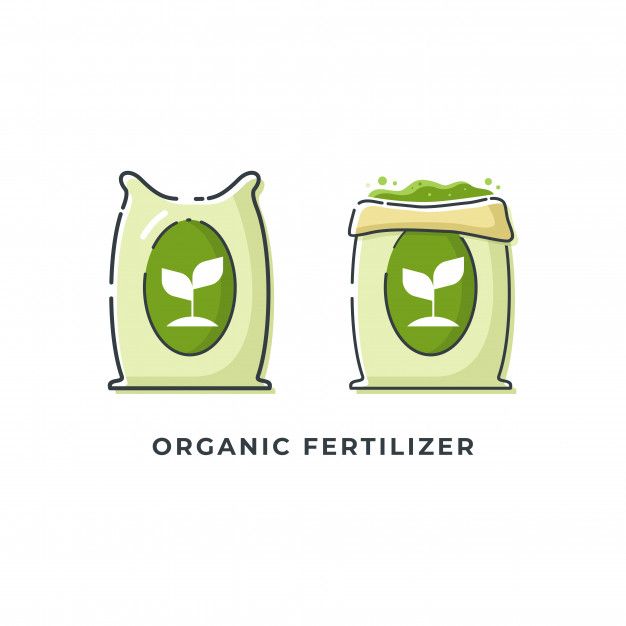 an organic fertilizer bag with the words organic fertiizer on it and two bags