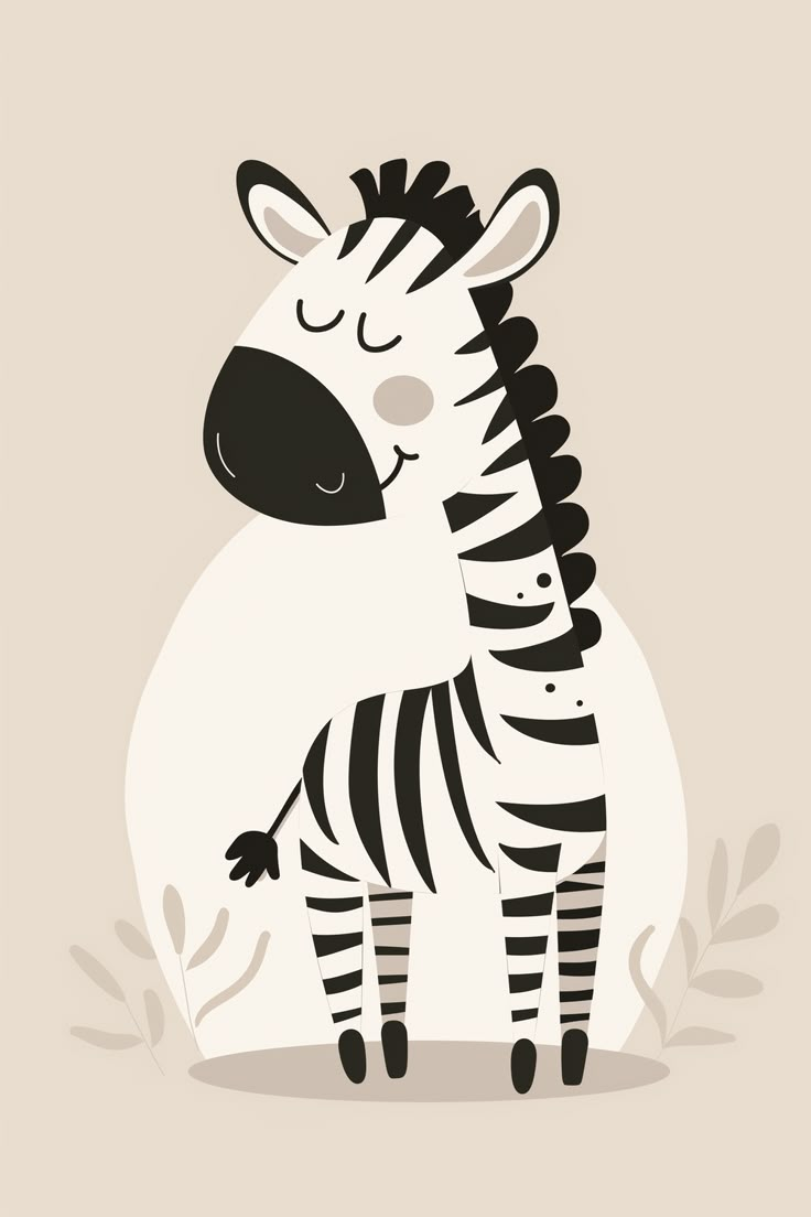 a black and white zebra standing in the grass