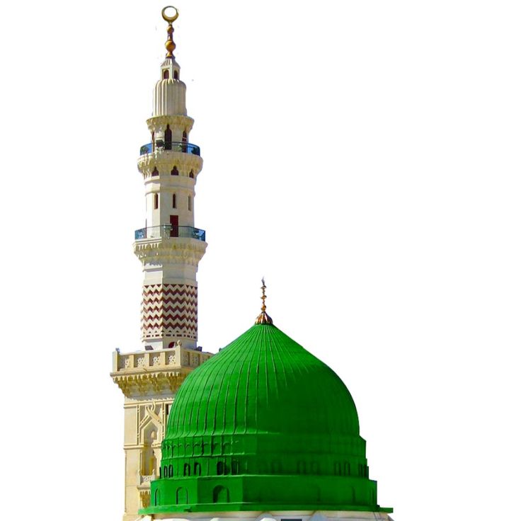 a green dome on top of a white building