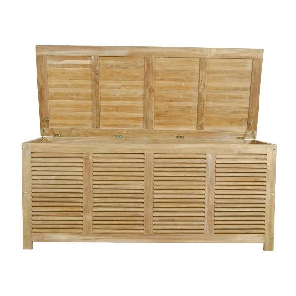 Amberly Cushion Box Storage Benches Pool Essentials, Teak Patio Furniture, Patio Storage, Outdoor Storage Boxes, Backyard Deck, Outdoor Furniture Cushions, Furniture Factory, Teak Furniture, Toy Box