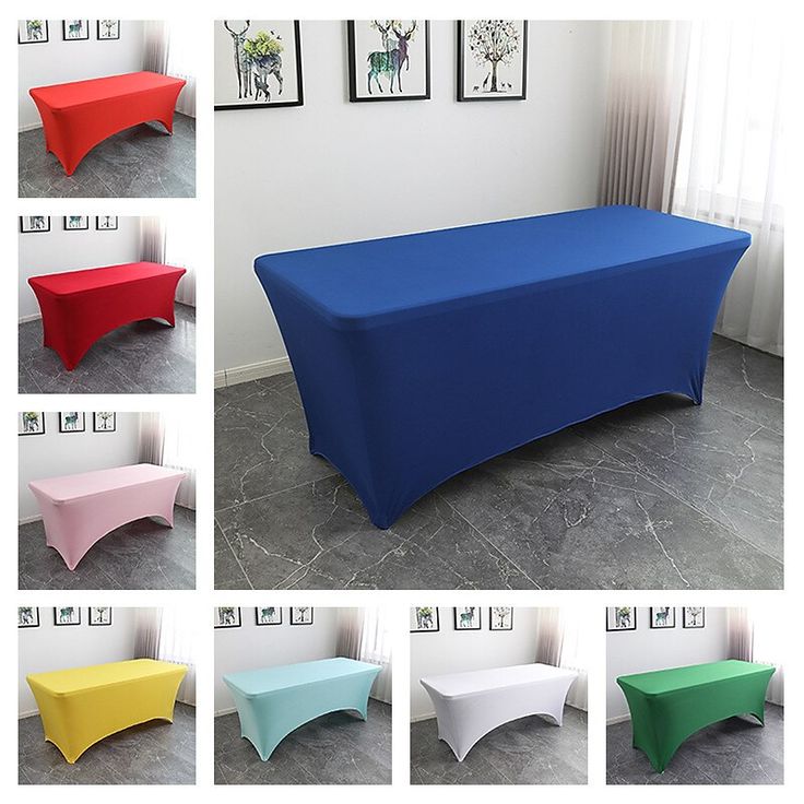 the table cloths are all different colors and sizes, but there is no image on it