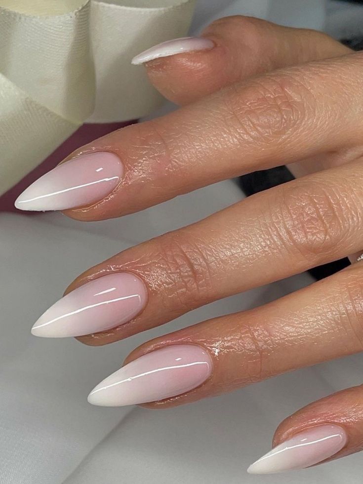 Classy French Tip Nails Almond, Medium White French Tip Nails, Medium White French Tip, Medium Acrylic Nails, White French Tip Nails, Almond Press On Nails, Almond Acrylic, Press On Nails Medium, French Manicure Nails