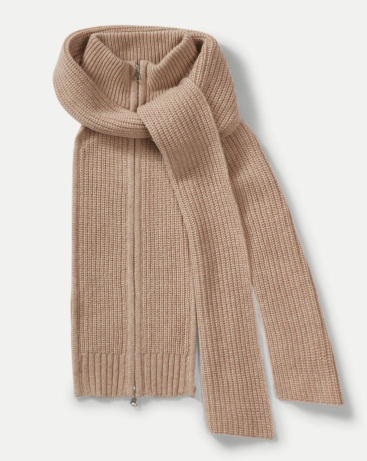 A two-in-one dickey and scarf. Spun from a luxe blend of soft cashmere and merino wool, the Dorsey is the ultimate cold-weather layer. Content + Care: 70% Merino Wool, 30% Cashmere. Dry clean only. Cashmere Scarf Women, Cashmere Hoodie, Womens Cashmere, Striped Jacket, Sweaters And Jeans, Veronica Beard, Cashmere Scarf, Designer Outfits Woman, Autumn Winter Fashion