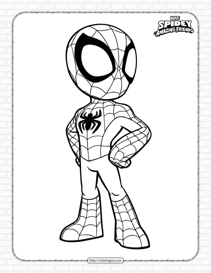 spiderman coloring pages for kids to print out and color on the page with it's own name