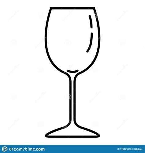 a wine glass outline on a white background stock photo image 517982