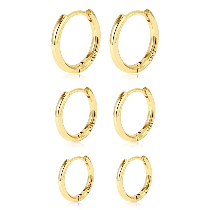 PRICES MAY VARY. Fashion Design Huggie Earrings Set:They are classic style that will never go out of fashion. One set will suit you for all occasions and outfits. It makes you more elegant and charming High Quality Material Guarantee:Our stainless steel hoop earrings are 14k gold plated, free of lead and nickel, and hypoallergenic. You don’t worry about fade or rust. Gold-plating can always maintain the original appearance. It brings you a long and comfortable wearing experience Perfect Size and Daily Earrings, Kitty Room, Hello Kitty Rooms, Light Weight Jewelry, Chunky Hoop Earrings, Hypoallergenic Jewelry, Hoop Earring Sets, Huggie Earrings, Huggie Hoop Earrings