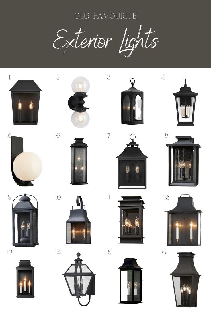 the different types of outdoor lights that you can use to decorate your yard or patio