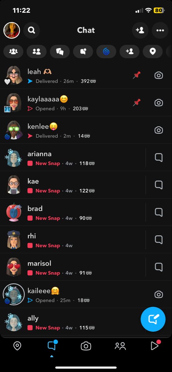 an iphone screen with different emotes on it