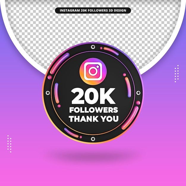 the 50k followers thank you badge is displayed on a purple and pink background with an ins