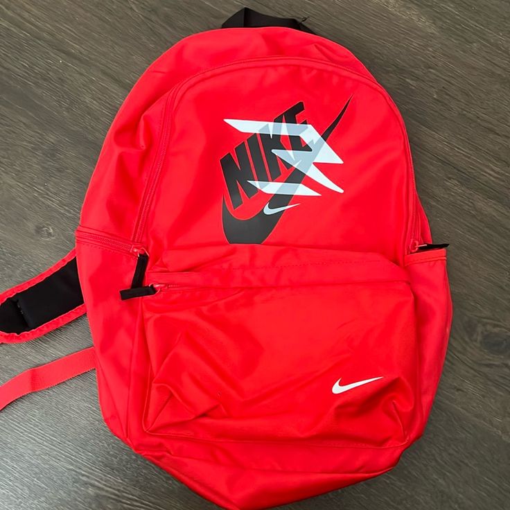 Brand New With Tag Never Been Used Nothing Wrong With It Price Includes Shipping And Taxes We Paid For When Purchased Nike Bags, Red Backpack, Nike Accessories, Girly Accessories, Nike Red, Nike Women, Bag Lady, Backpacks, Nike